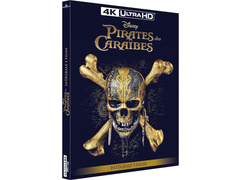 COFFRET PIRATES DES CARAIBES - L'INTEGRALE - 5 UHD 4K