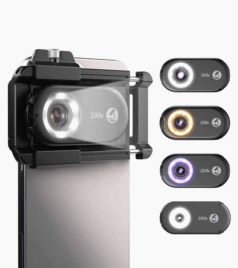 Objectif de microscope APEXEL PhoneMicro série 5 100X/150X/200X/300X