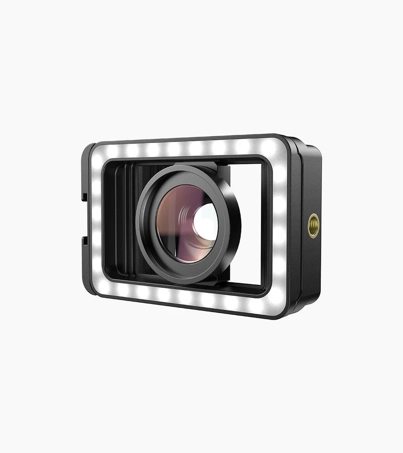 Objectif macro APEXEL M15 avec éclairage d'appoint