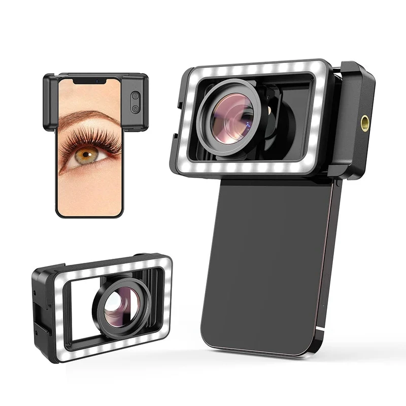 Objectif macro APEXEL M15 avec éclairage d'appoint