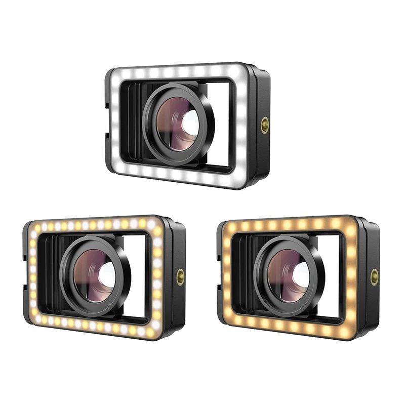 Objectif macro APEXEL M15 avec éclairage d'appoint