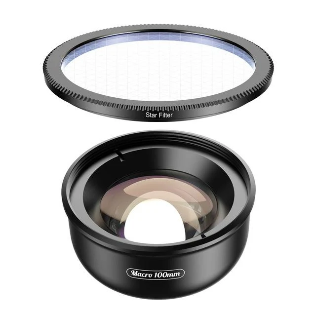 Objectif macro classique HD 100 mm pour téléphone portable