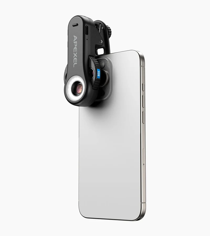 Microscope intelligent pour téléphone TriScope à triple grossissement (40X/80X/120X)