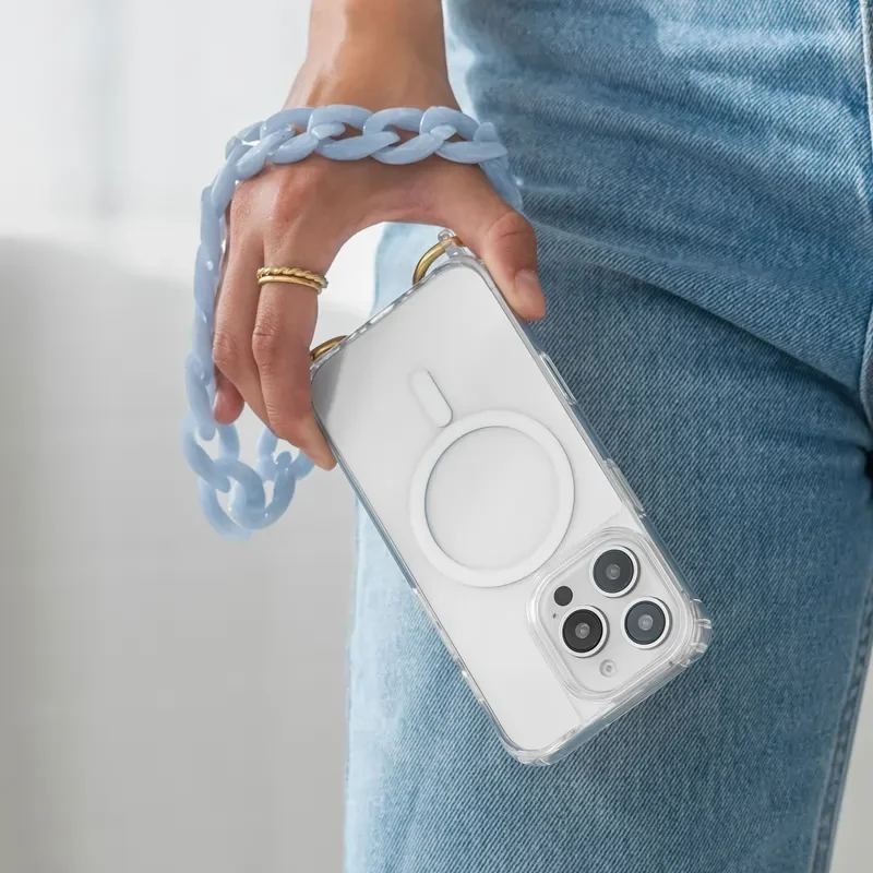 iPhone 17 Chaîne pour téléphone portable Transparent MagSafe