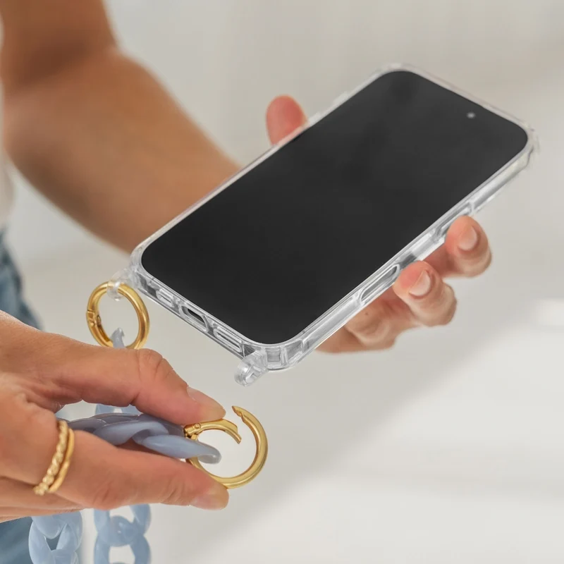 iPhone 17 Chaîne pour téléphone portable Transparent MagSafe