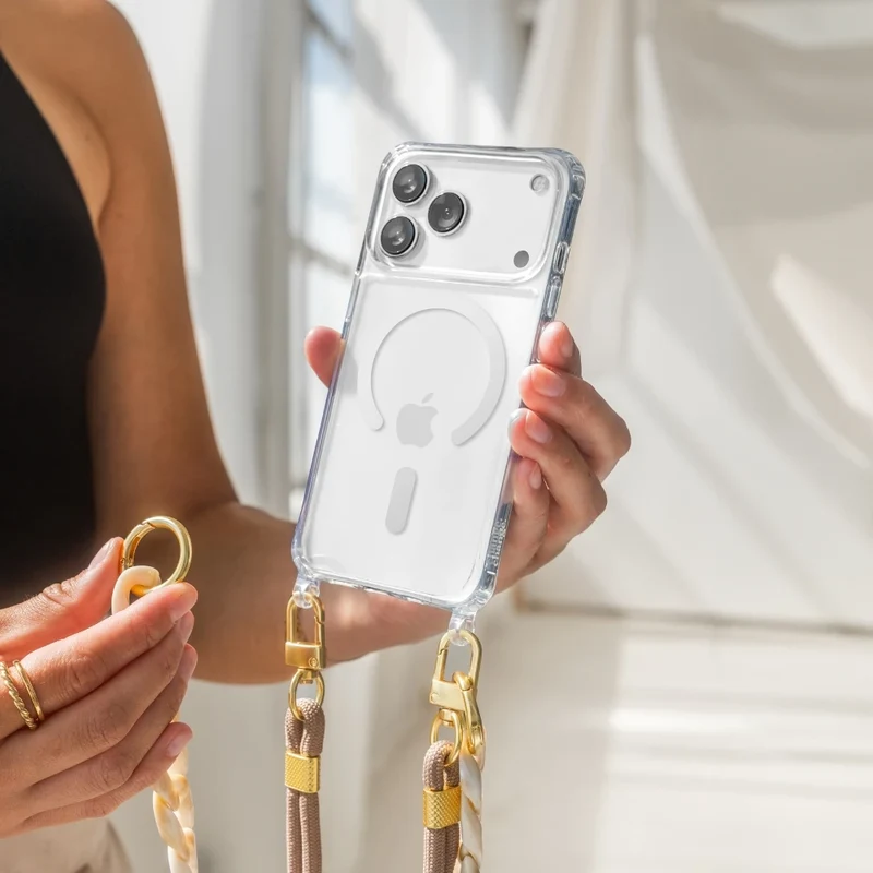 iPhone 17 Pro Chaîne pour téléphone portable Transparent MagSafe