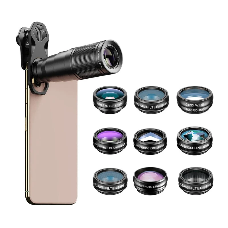 Kit d'objectifs pour téléphone 22X 10 en 1