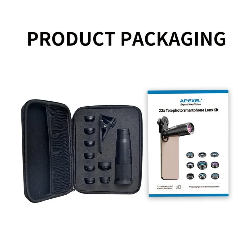 Kit d'objectifs pour téléphone 22X 10 en 1