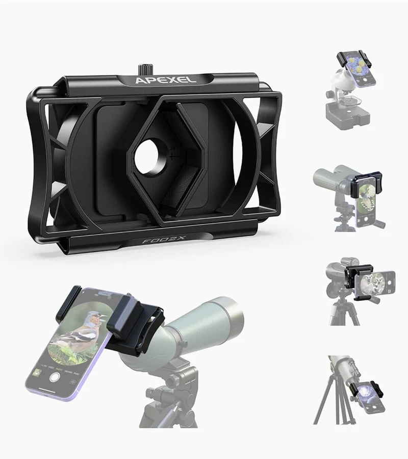 Adaptateur iPhone F002X pour jumelles/microscopes/télescopes