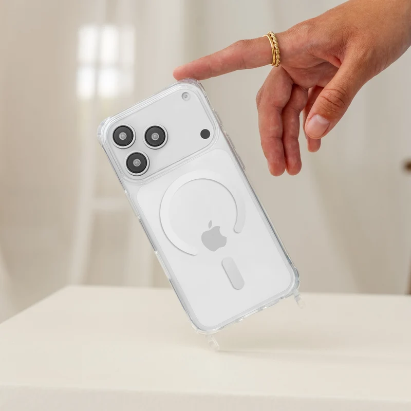 iPhone 17 Pro Chaîne pour téléphone portable Transparent MagSafe