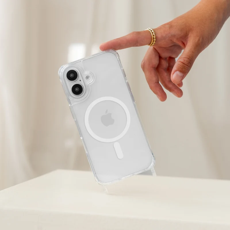 iPhone 17 Chaîne pour téléphone portable Transparent MagSafe