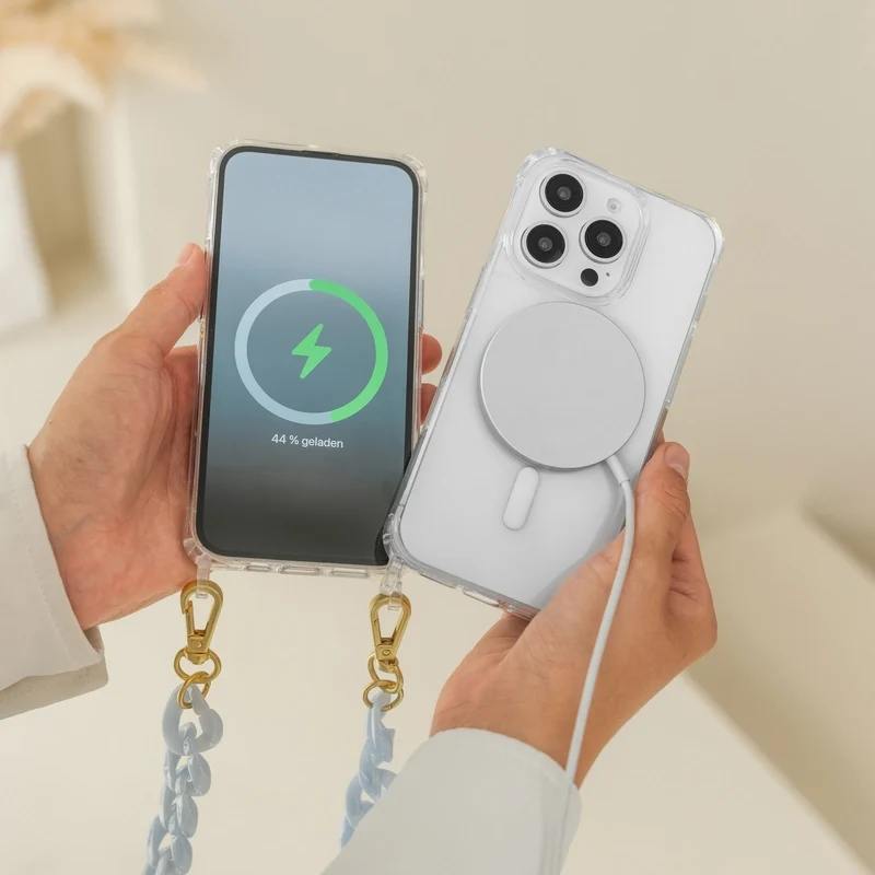 iPhone 17 Chaîne pour téléphone portable Transparent MagSafe