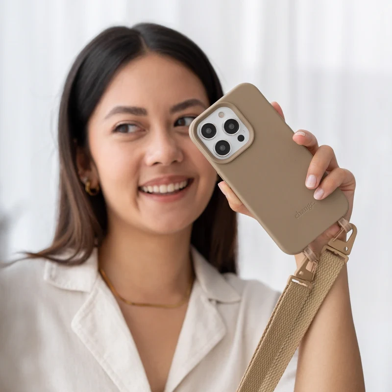 Étui pour téléphone portable iPhone 15 Plus avec bande