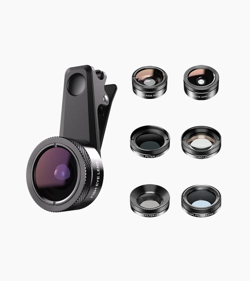 Kit d'objectif d'appareil photo de téléphone 6 en 1