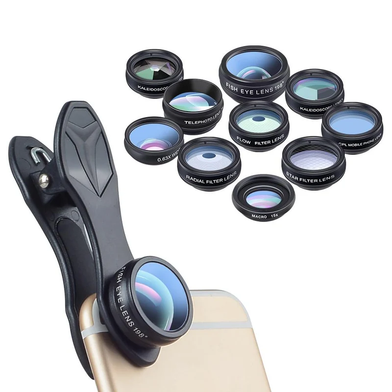 Kit d'objectif de téléphone 10 en 1
