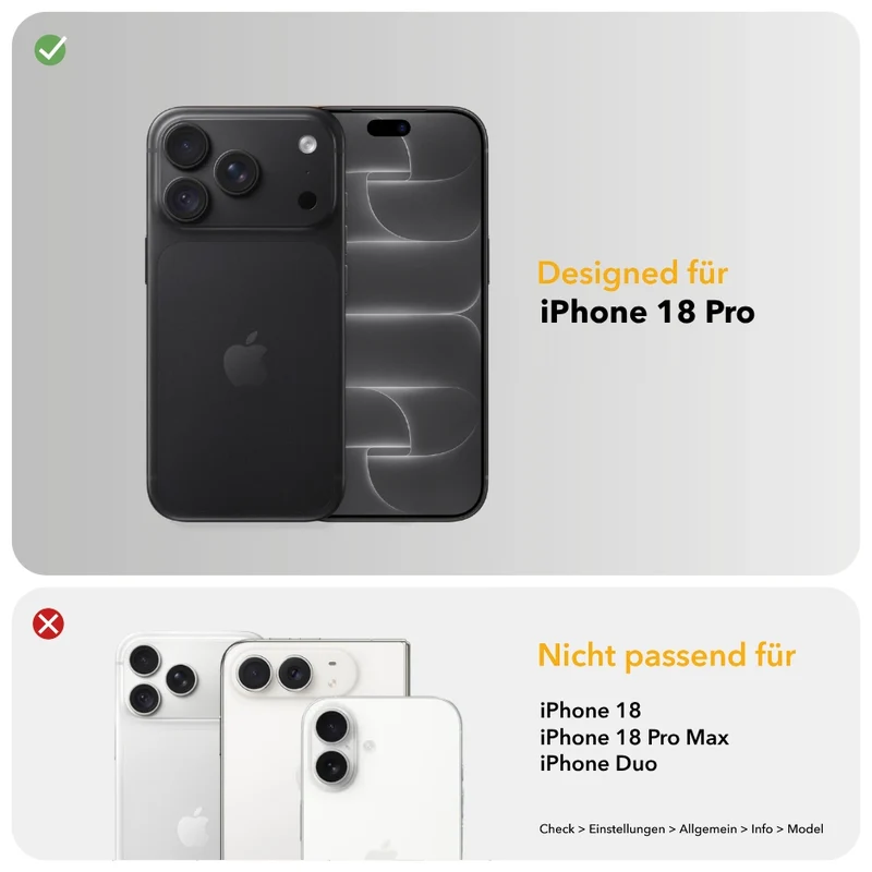 Verre de protection pour iPhone 18 Pro, plein écran