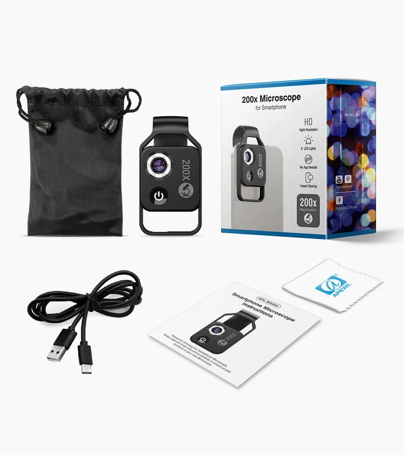 Microscope pour smartphone 200X