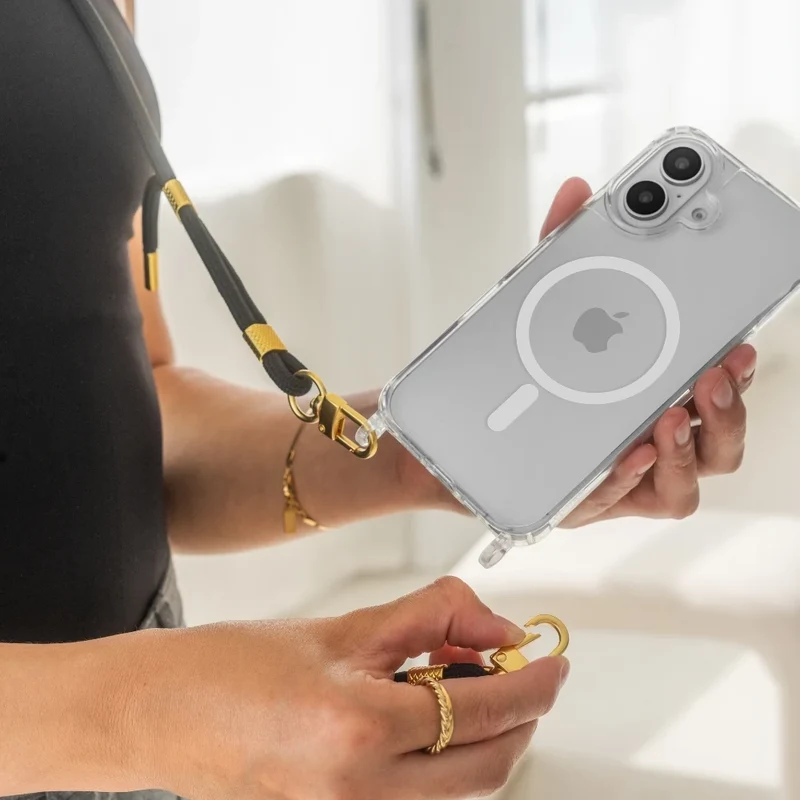 iPhone 17 Chaîne pour téléphone portable Transparent MagSafe