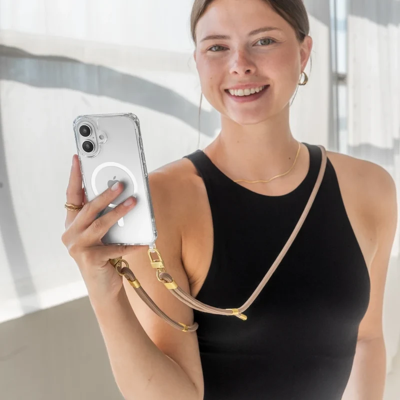 iPhone 17 Chaîne pour téléphone portable Transparent MagSafe