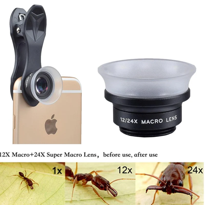 Objectif macro 2 en 1 12x/24x