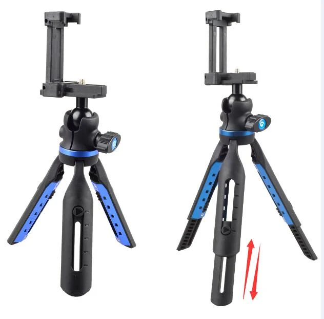Mini trépied flexible et rétractable durable pour appareil photo reflex numérique de téléphone portable
