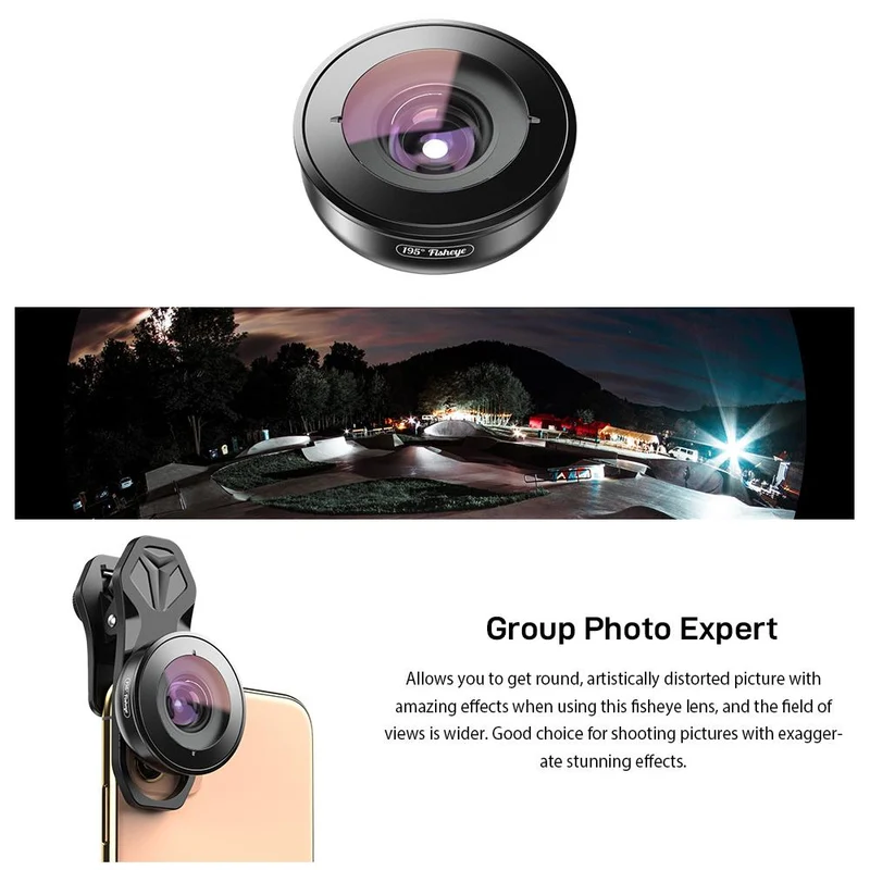 Objectif Super Fisheye 195°