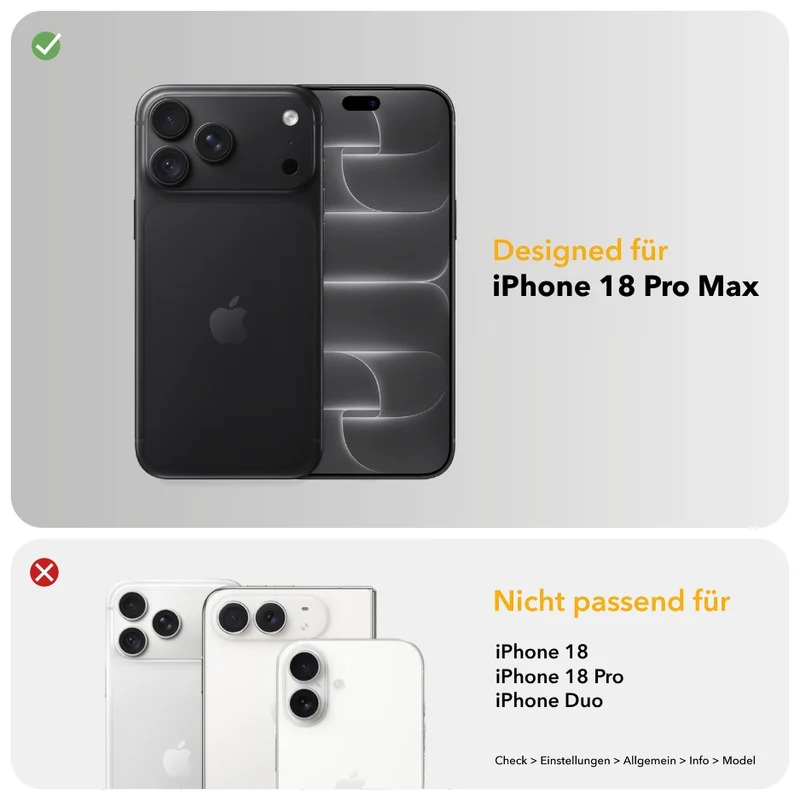 Verre de protection pour iPhone 18 Pro Max avec filtre anti-regards