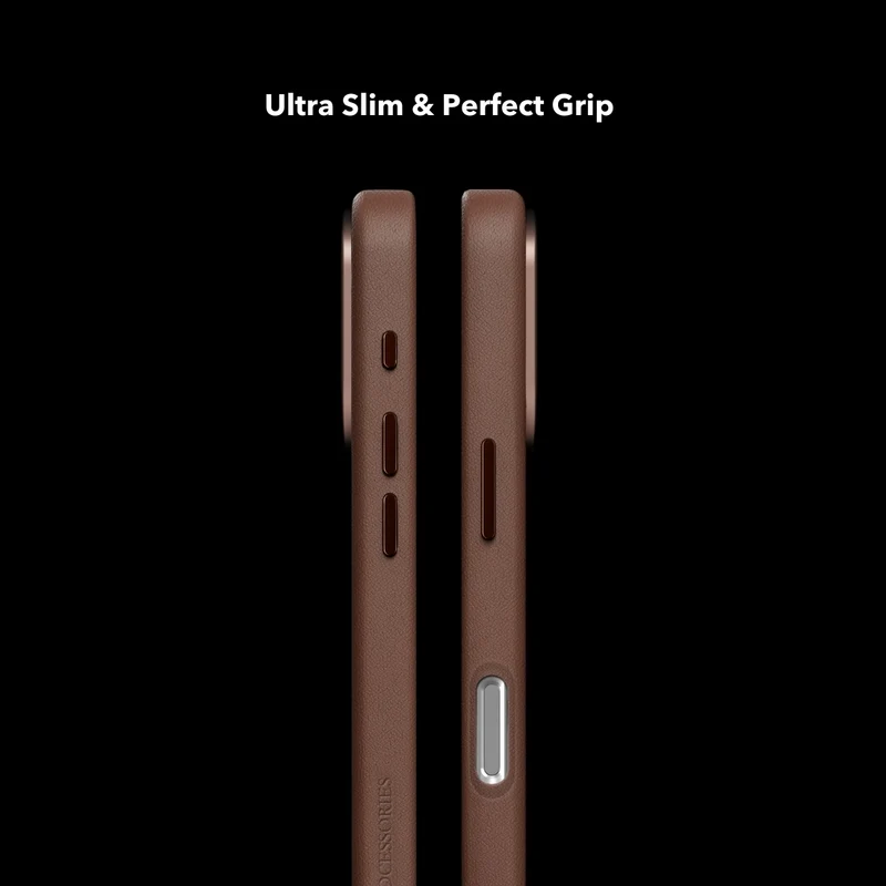Étui en cuir vegan pour iPhone 18 Pro