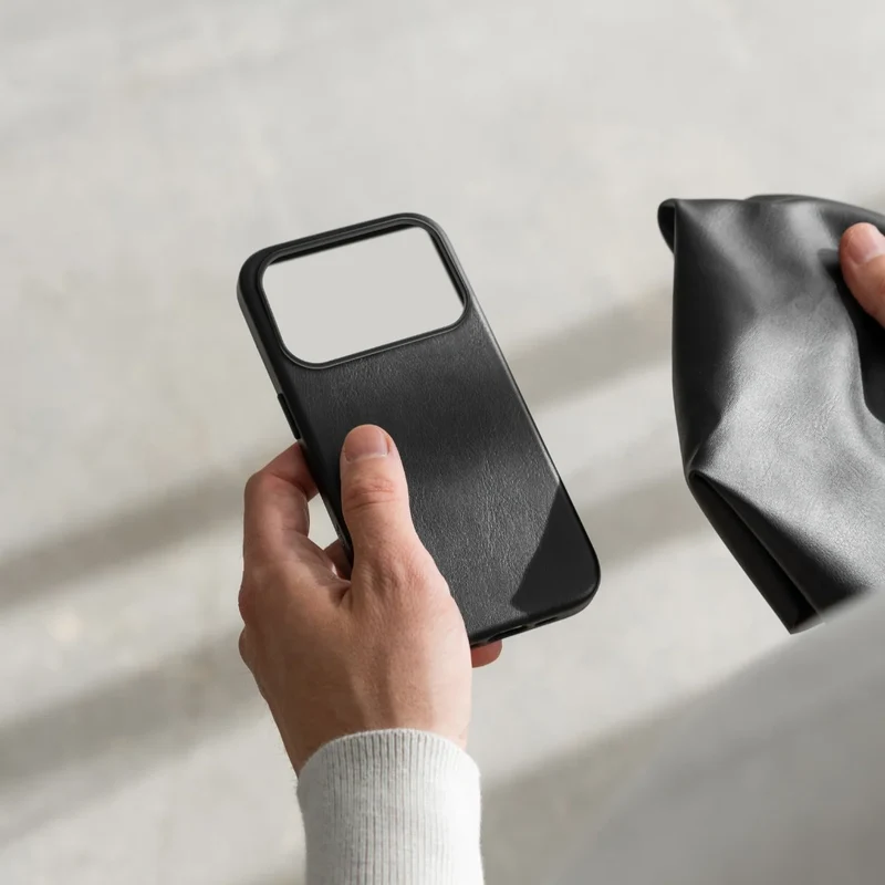 Étui en cuir vegan pour iPhone 18 Pro Max
