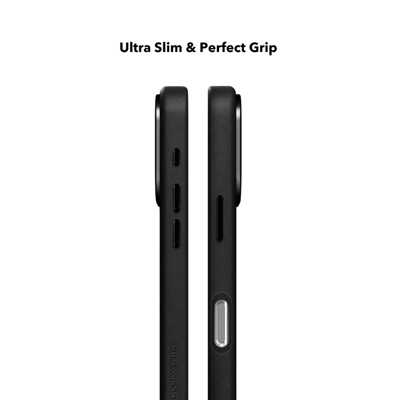 Étui en cuir vegan pour iPhone 18 Pro