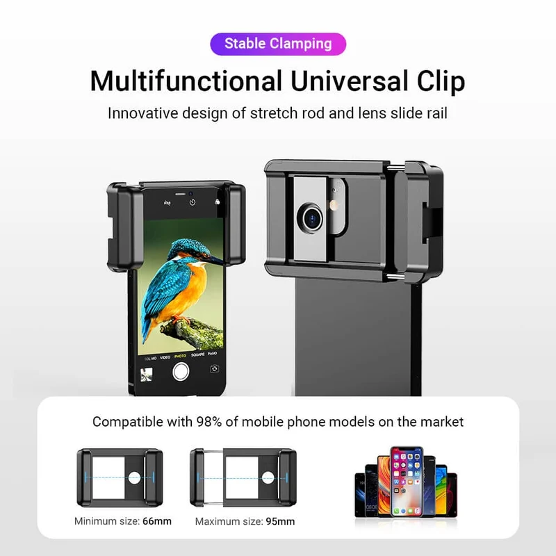 Kit téléobjectif pour smartphone avec zoom amélioré 20-40X