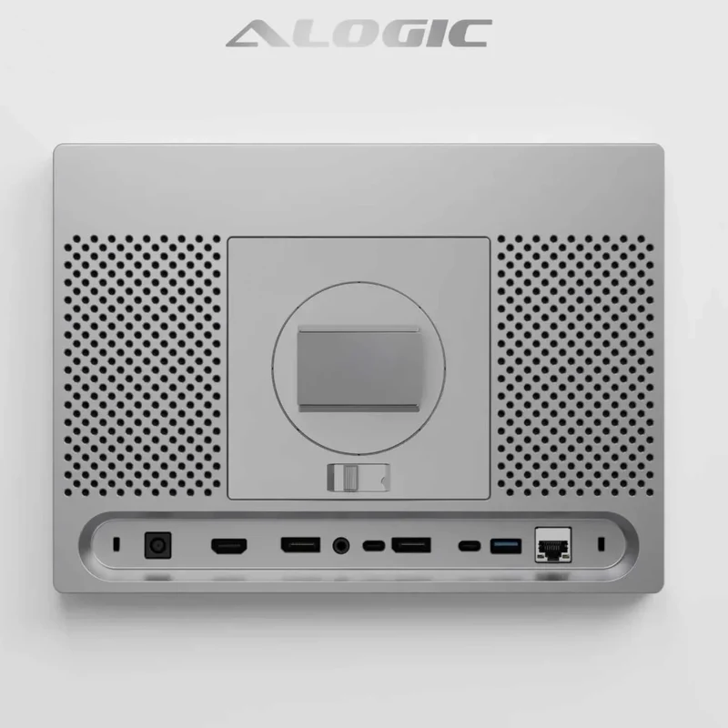 Alogic Aspekt 32" 4K UHD Moniteur Dock avec Support Raise – Argent Mat