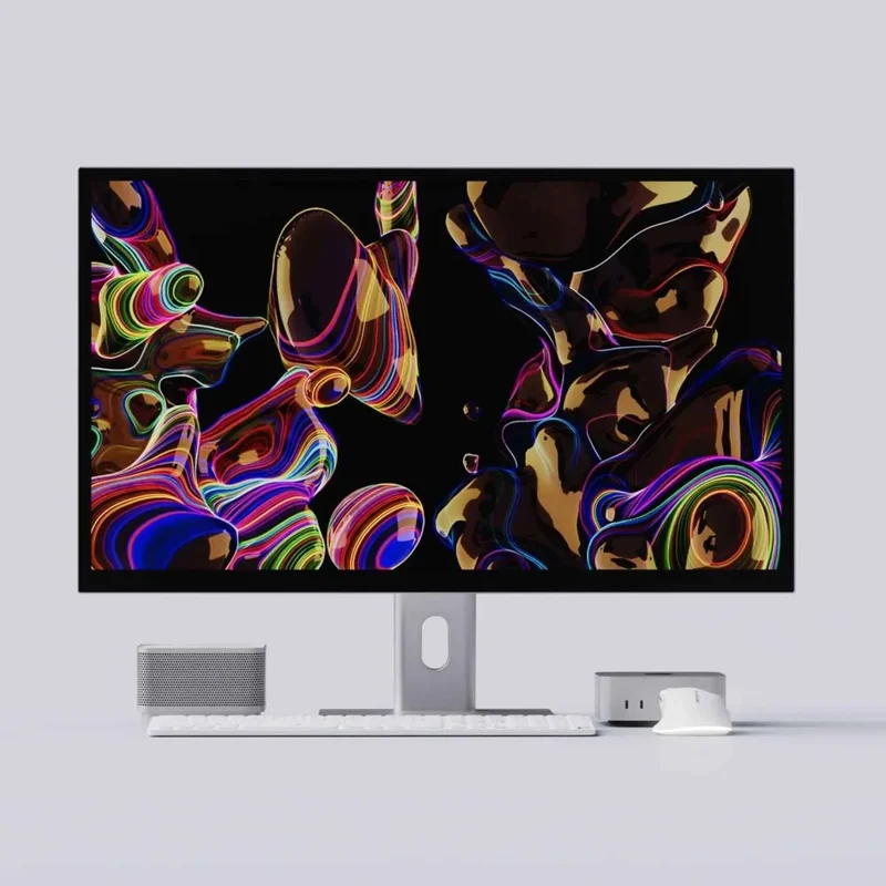 Alogic Aspekt 32" 4K UHD Moniteur Dock avec Support Raise – Argent Mat