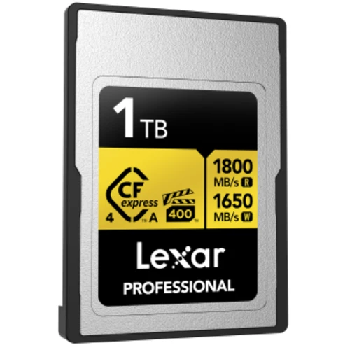 Lexar Professional Or 4.0 Carte CFexpress Type A VPG400 R1800/W1650 MB/s – 1TB