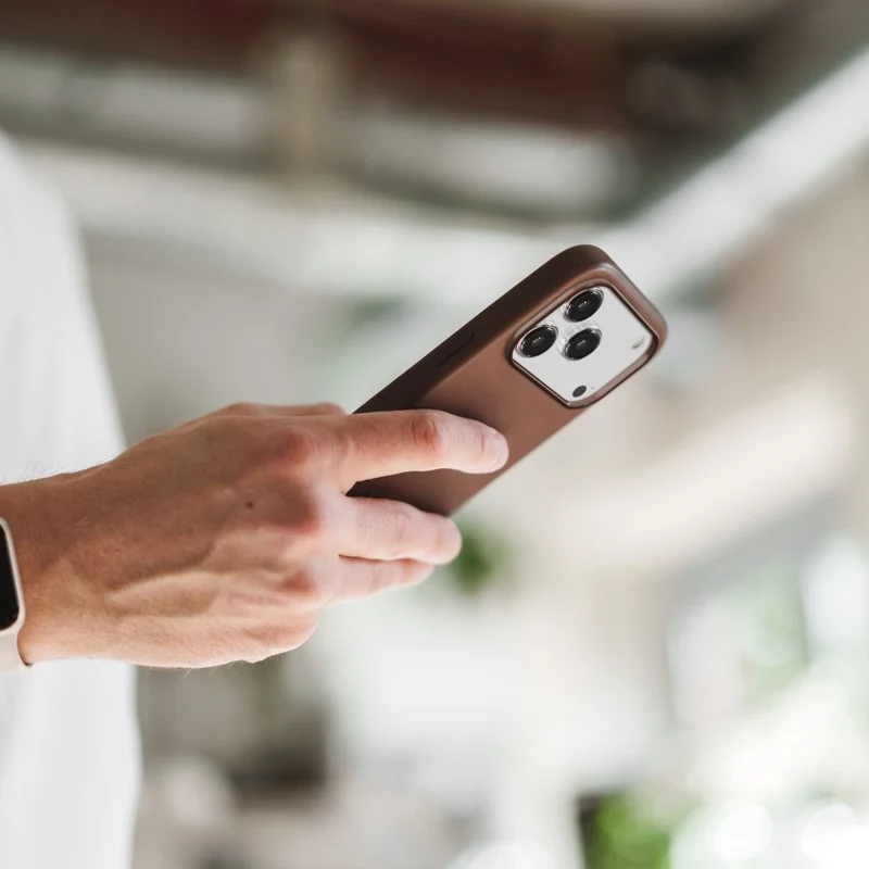 iPhone 17 Pro étui en cuir Vegan