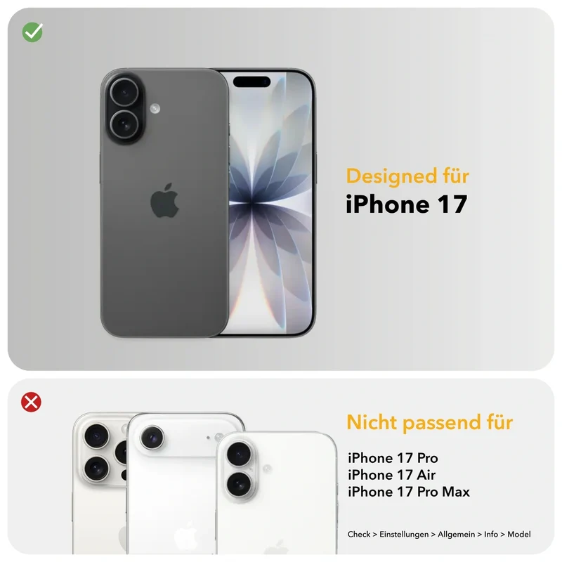iPhone 17 Housse en cuir Vegan
