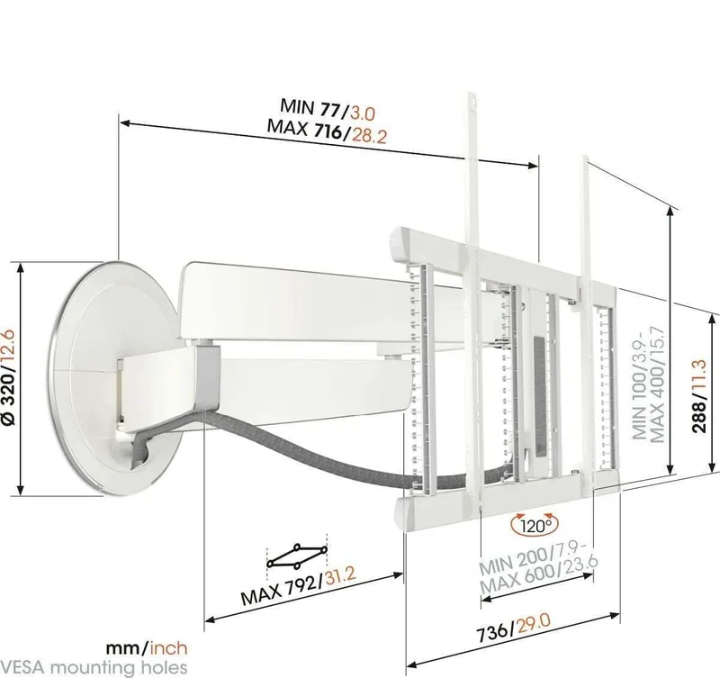Vogel's TVM 7675 Blanc