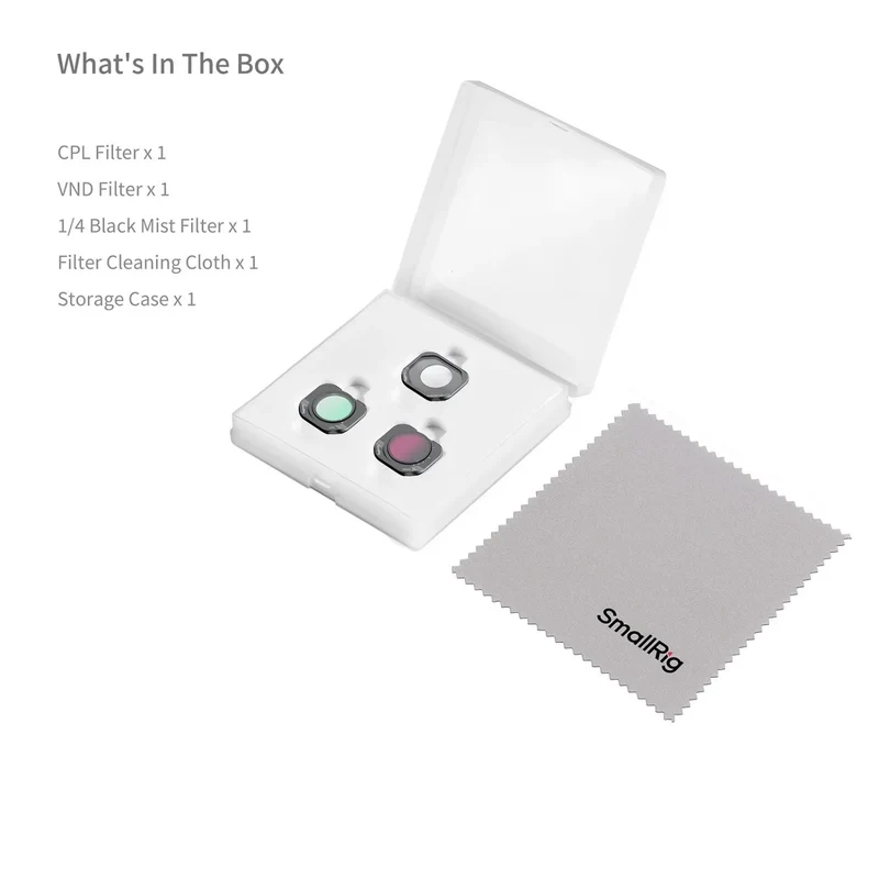 SmallRig 7111 CPL & VND & Black Mist Filter Kit for Insta360 Luna Pro
