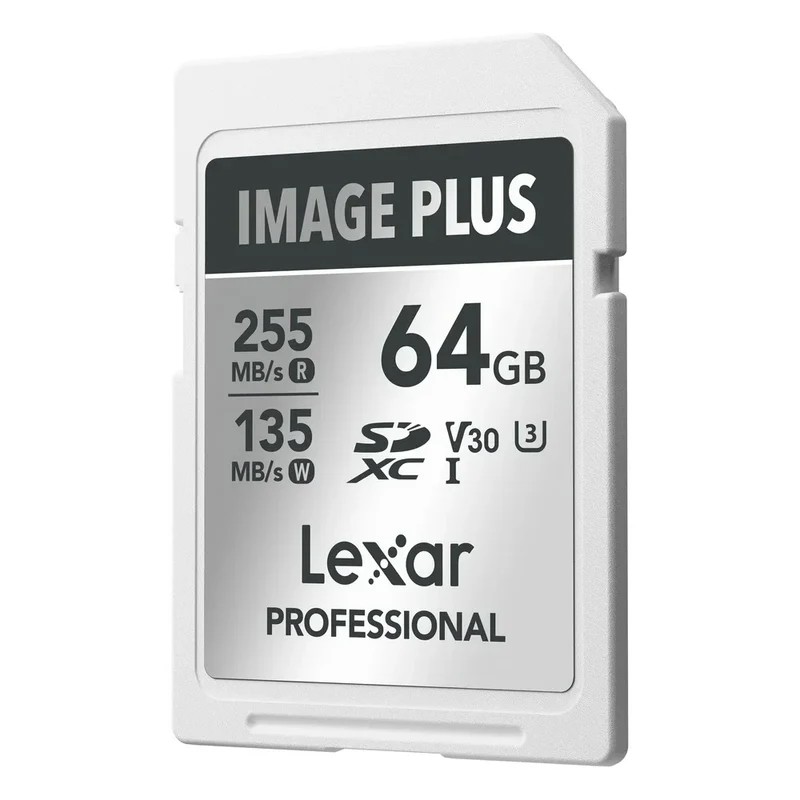 Lexar Image Plus 64GB SDXC UHS-I V30 - R255/W135 MB/s