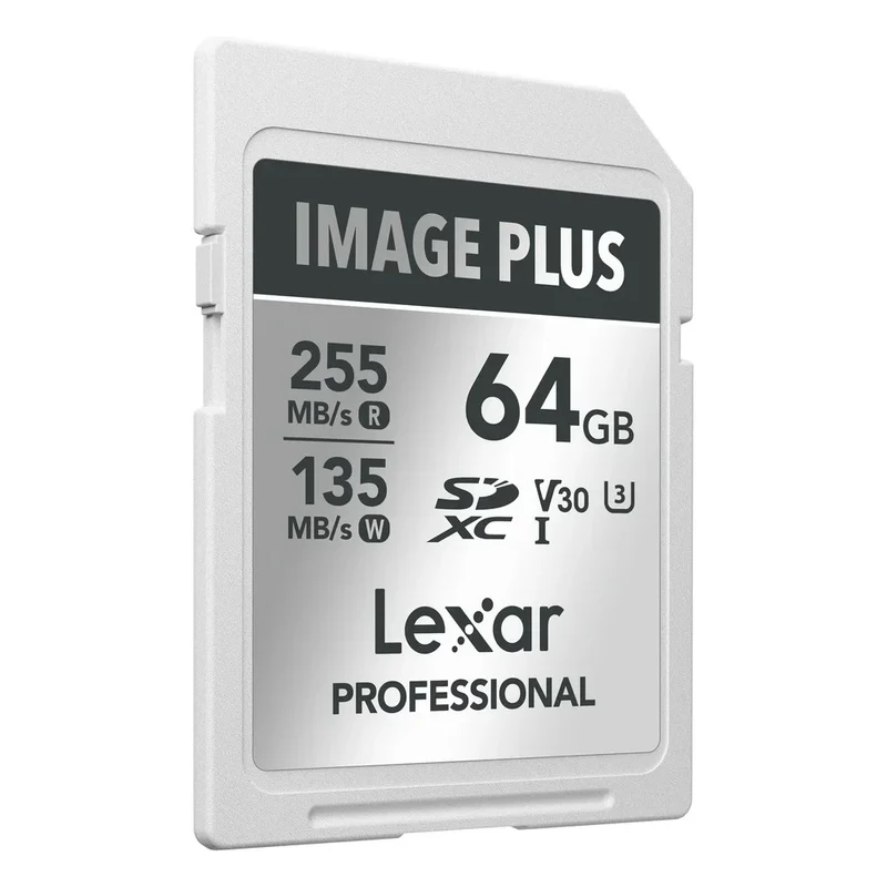 Lexar Image Plus 64GB SDXC UHS-I V30 - R255/W135 MB/s
