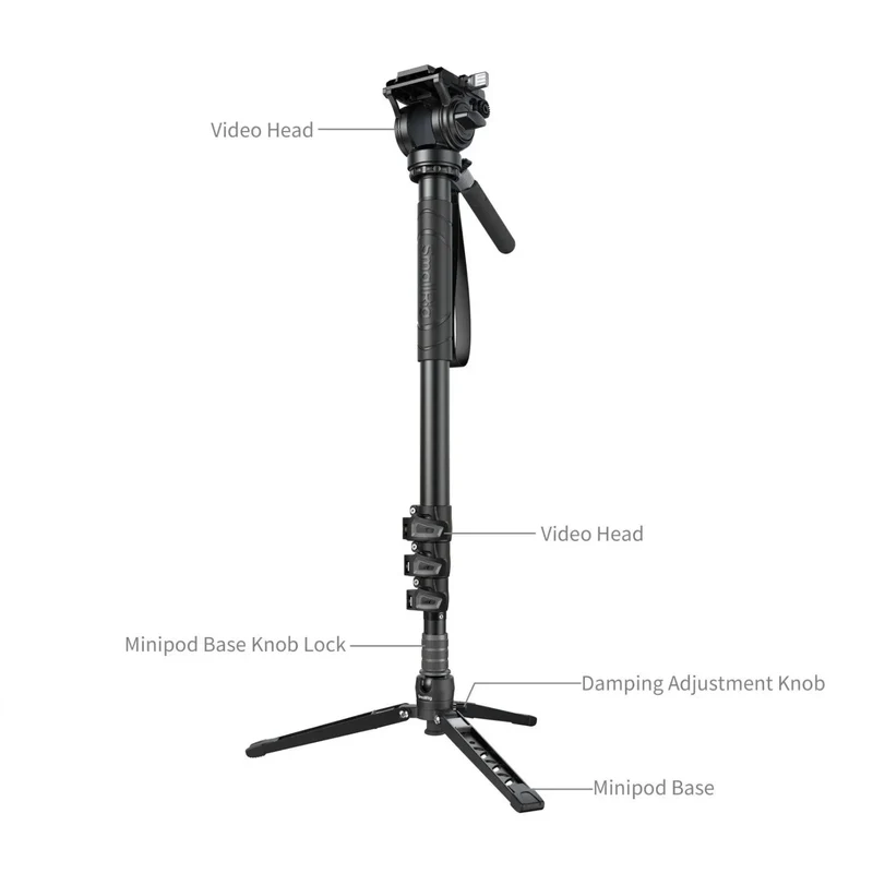 SmallRig 6622 Aluminum Alloy Monopod with Video Head