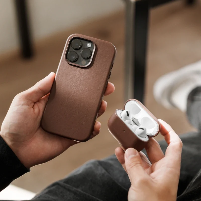 iPhone 15 Pro Max Housse en cuir Vegan