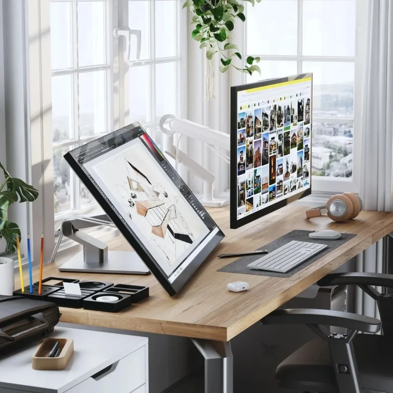 Moniteur Tactile Alogic Clarity Fold Touch 27" 4K avec Webcam et USB-C Power Delivery