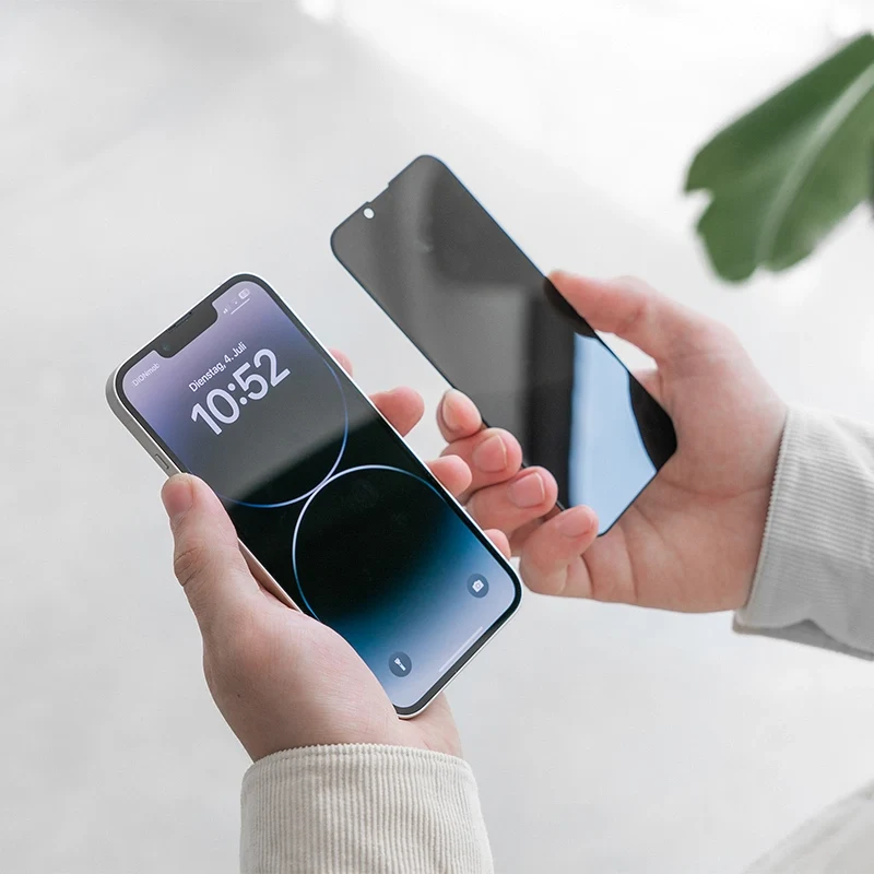 Verre blindé pour iPhone 15 Plus avec protection contre les regards indiscrets