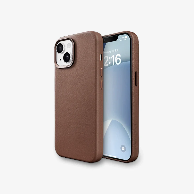 iPhone 15 Housse en cuir Vegan