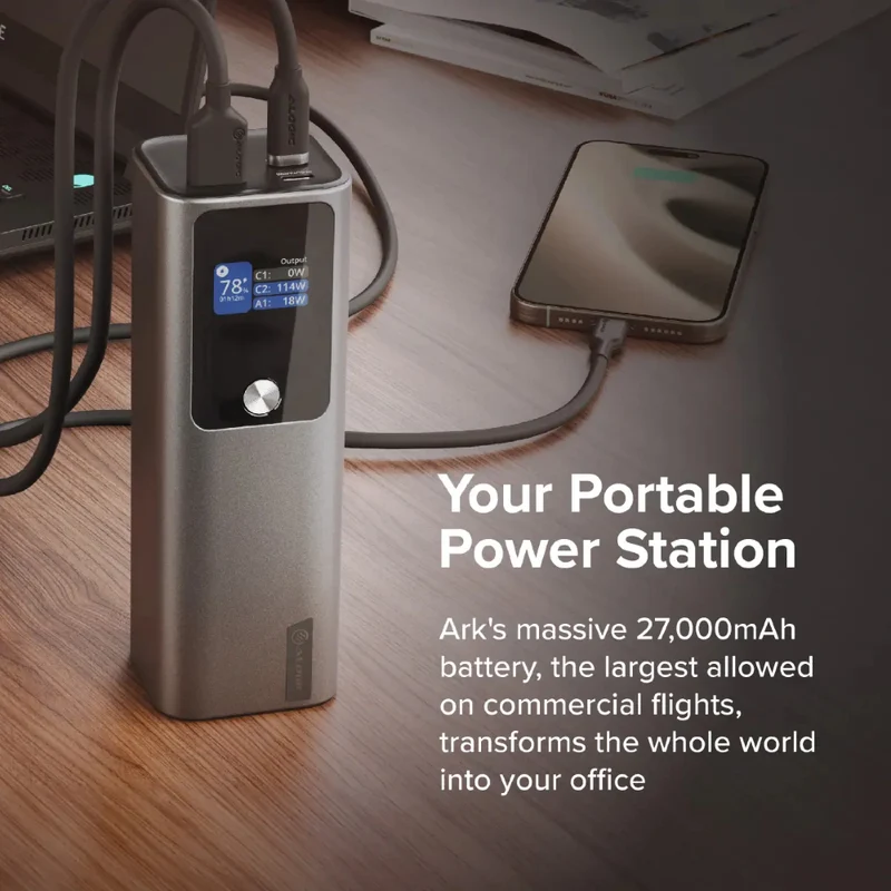 ALOGIC Ark 27.000mAh Power Bank avec 140W USB-C Charging
