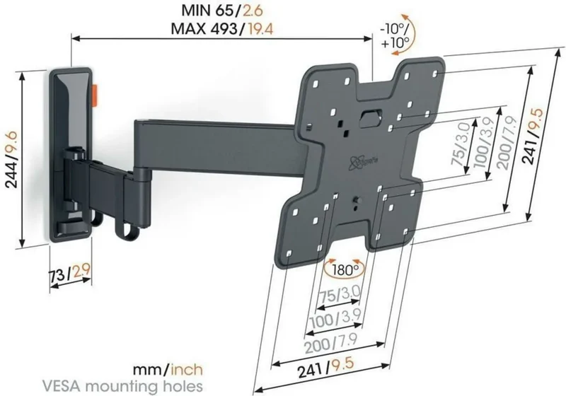 Vogel's TVM 3245 Noir