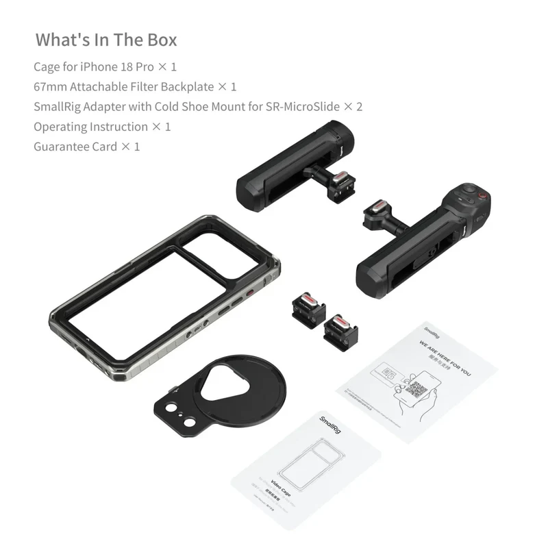 SmallRig 6903 Dual-Handle Video Cage Kit for iPhone 18 Pro Max