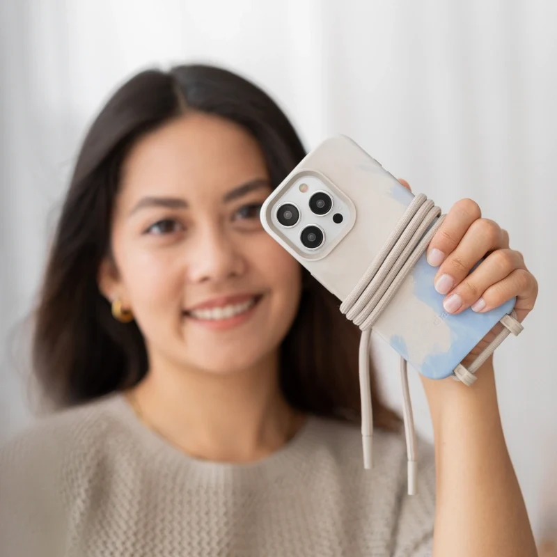 iPhone 15 Chaîne pour téléphone portable Amovible