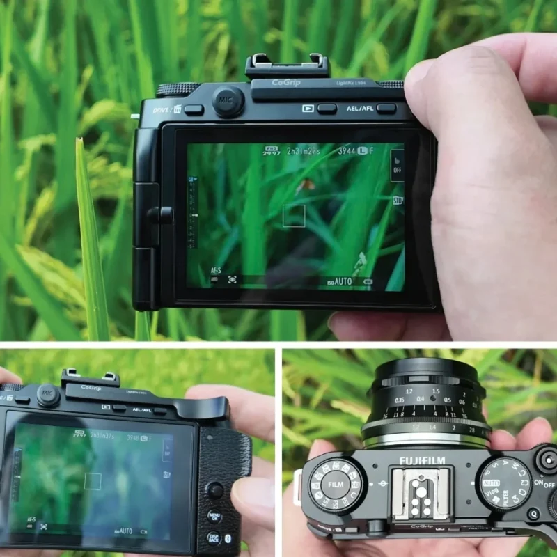 LightPix Labs CoGrip for Fujifilm X100VI - Silver